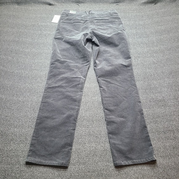 Wit & Wisdom Corduroy Pants Womens 10 Grey NEW Straight Leg Absolution Nordstrom - Picture 7 of 9